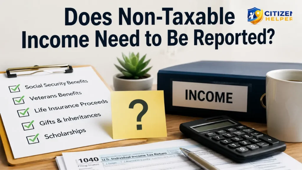 Does Non-Taxable Income Need to Be Reported?