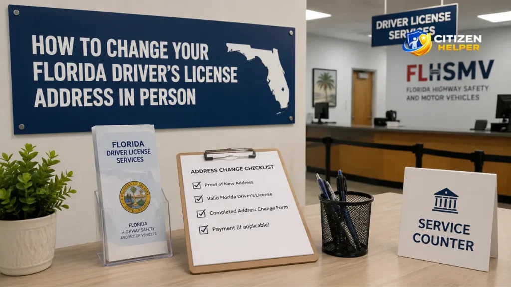 How to Change Your Florida Driver's License Address in Person