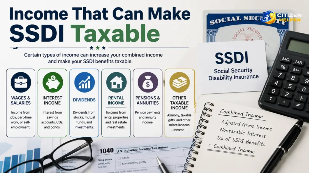 Income That Can Make SSDI Taxable