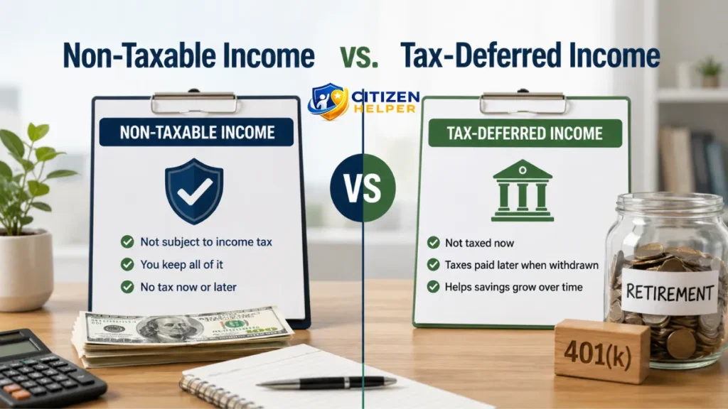 Non-Taxable Income vs. Tax-Deferred Income