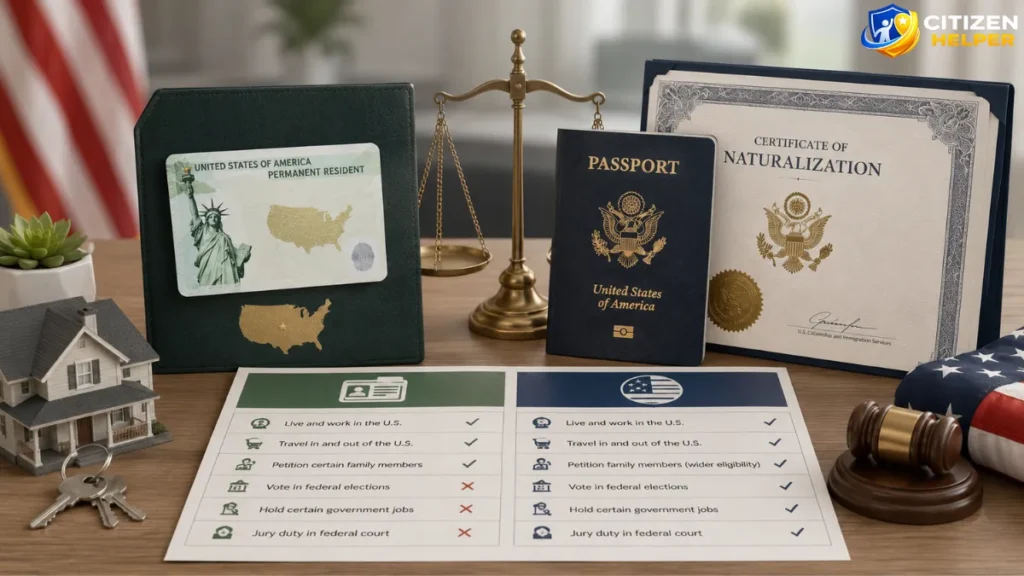 Rights and Responsibilities: Green Card vs Citizenship