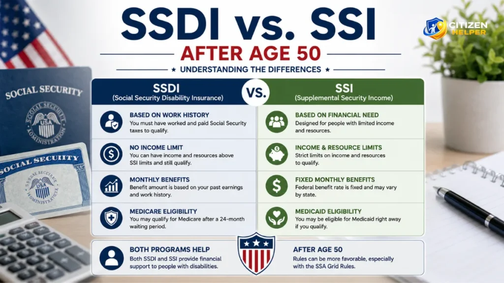 SSDI vs. SSI After Age 50