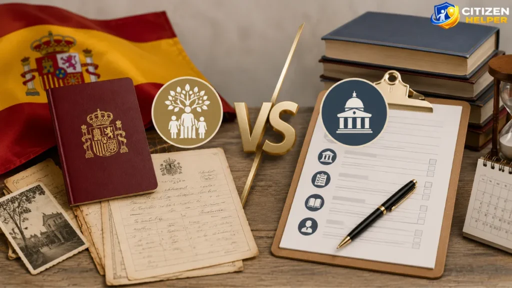 Spanish Citizenship by Descent vs. Naturalization