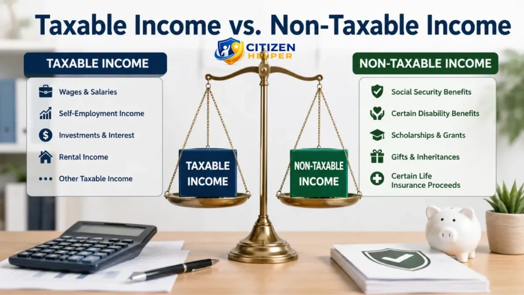 Taxable Income vs. Non-Taxable Income